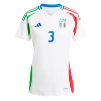 Italy Federico Dimarco #3 Replica Away Shirt Ladies Euro 2024 Short Sleeve